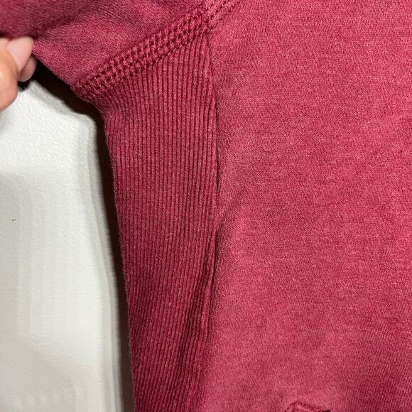 Carhartt Jacket Terra Cotta Pink Mock Neck Zip Sweat Comfy Casual Fall Knit M - Picture 3 of 10